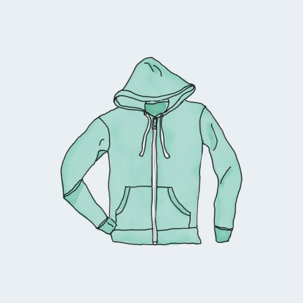 Hoodie with Zipper Sudadera con cremallera