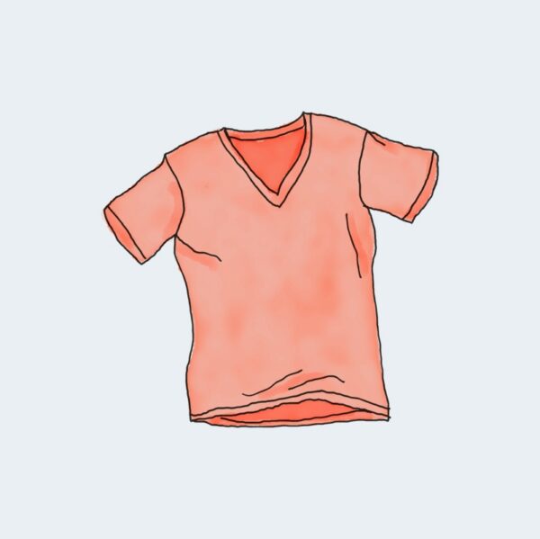 Vneck Tshirt Camiseta de cuello en V